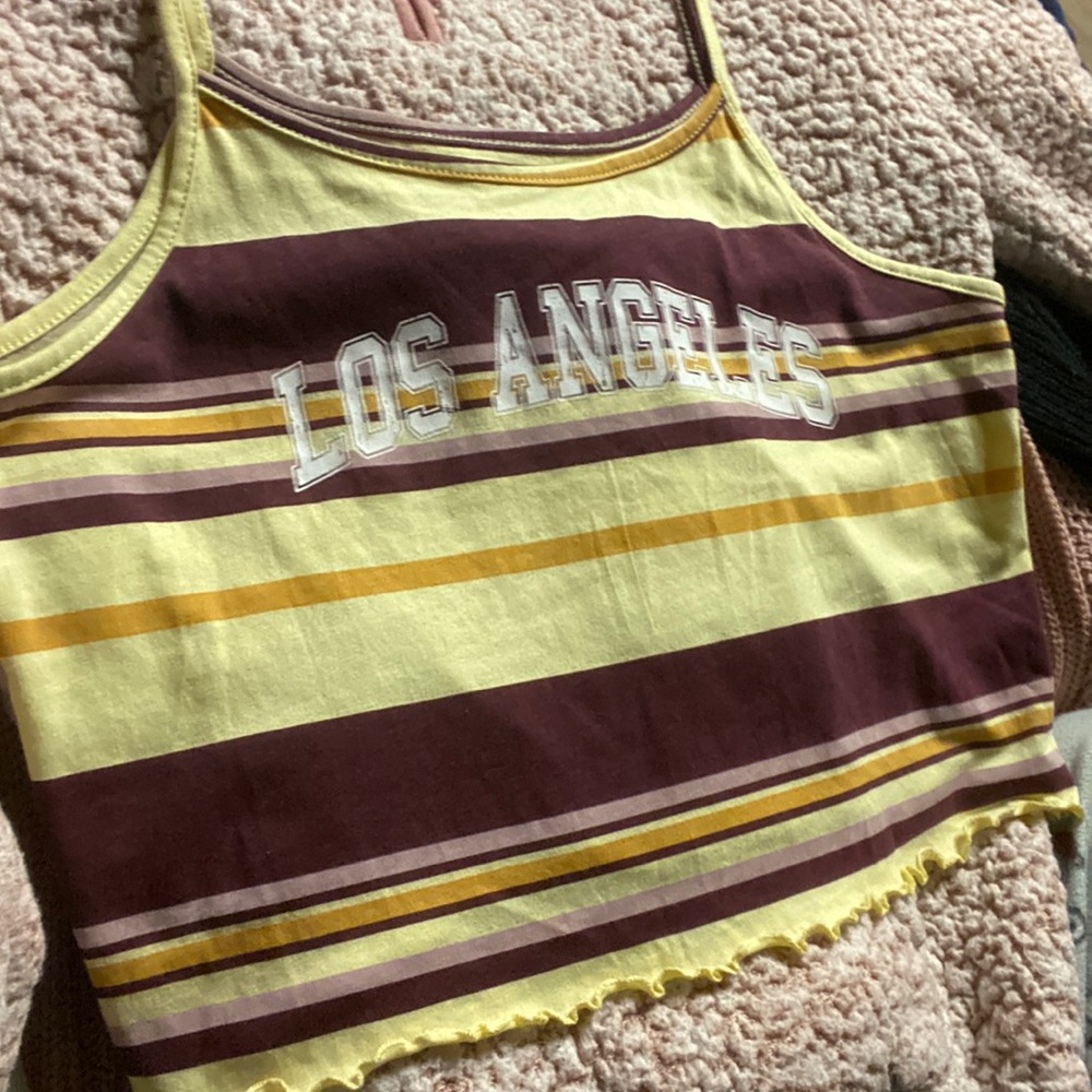 los angeles cropped tank top